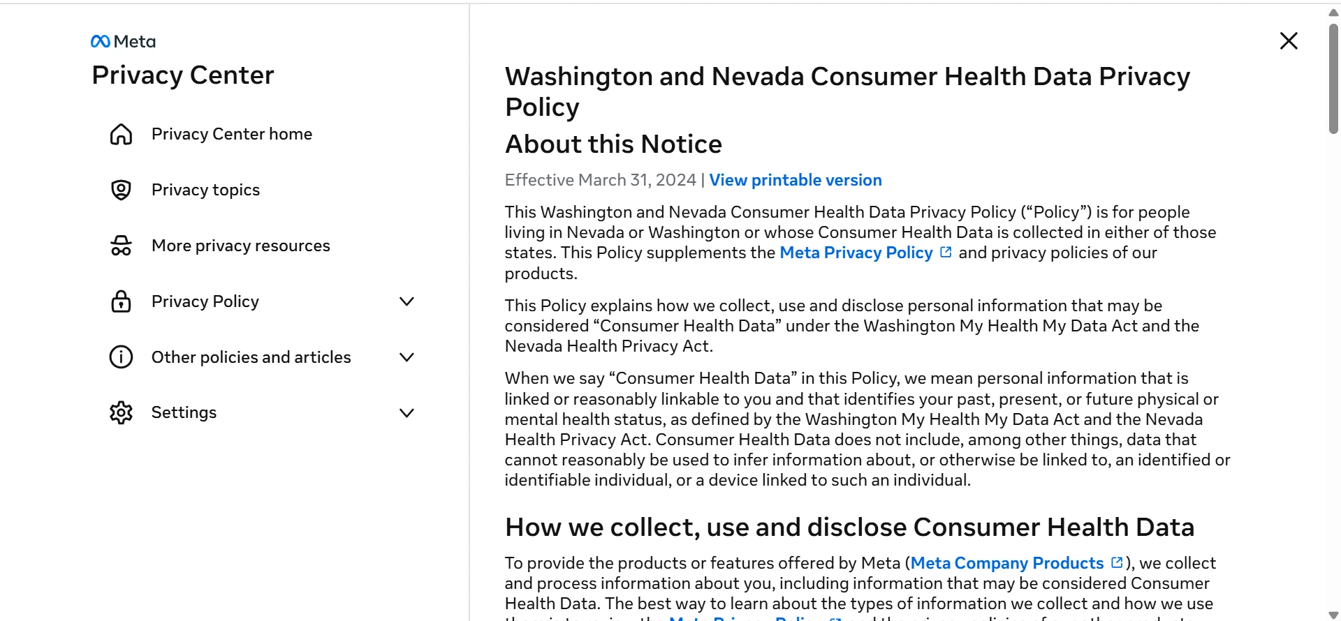 Health Policies