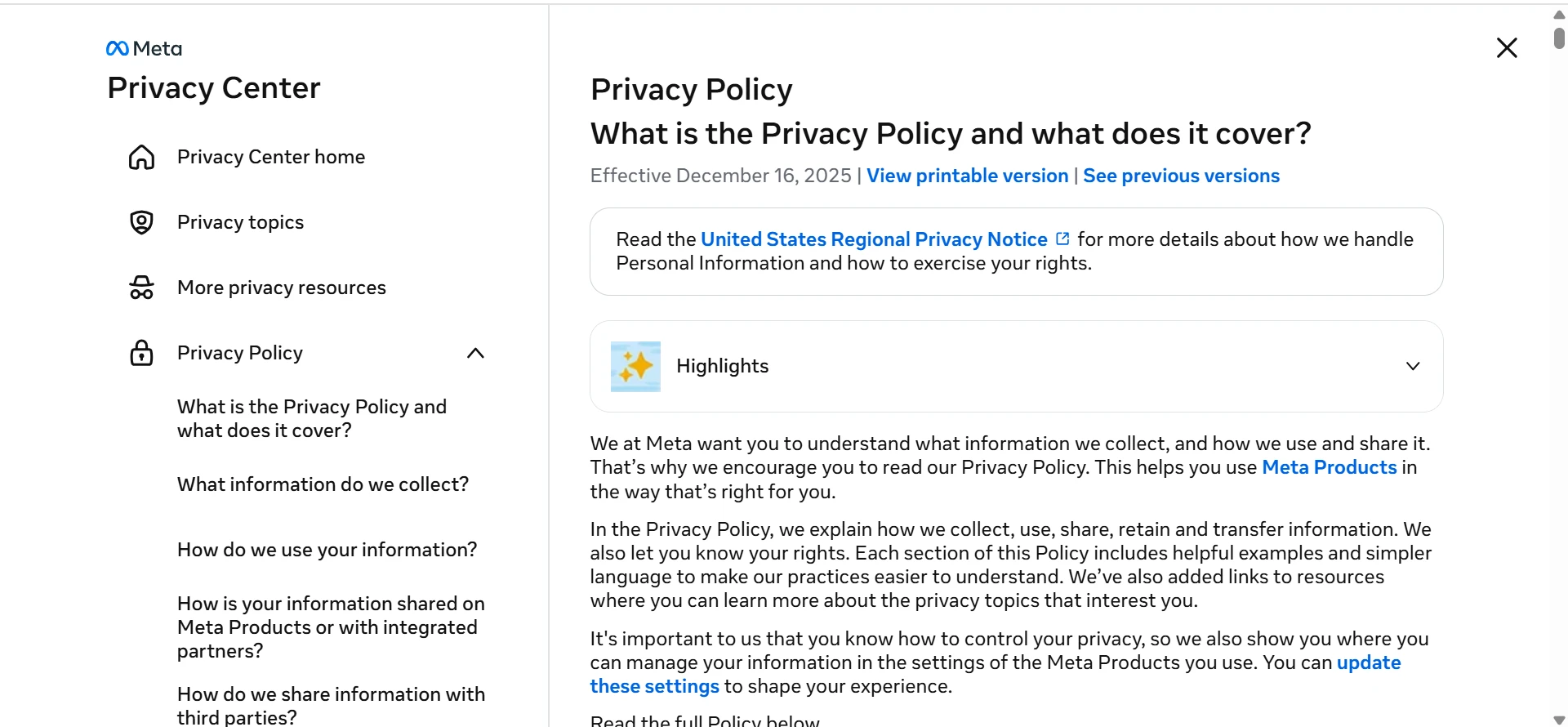 Privacy Policies