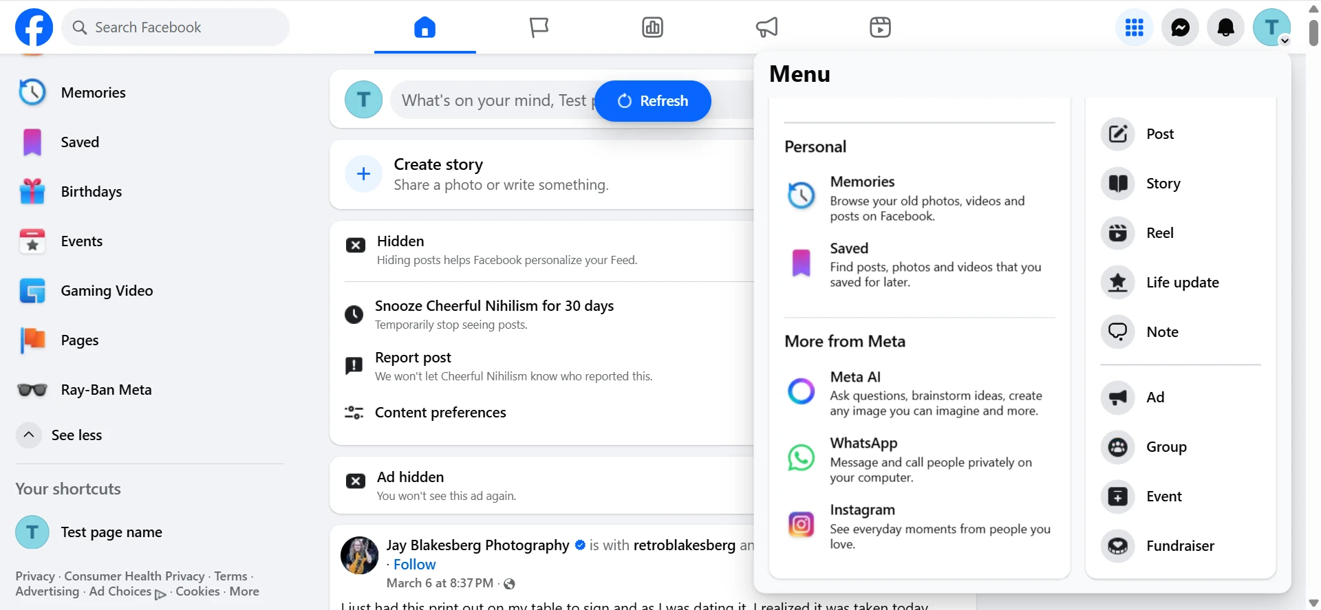 Menu Grid