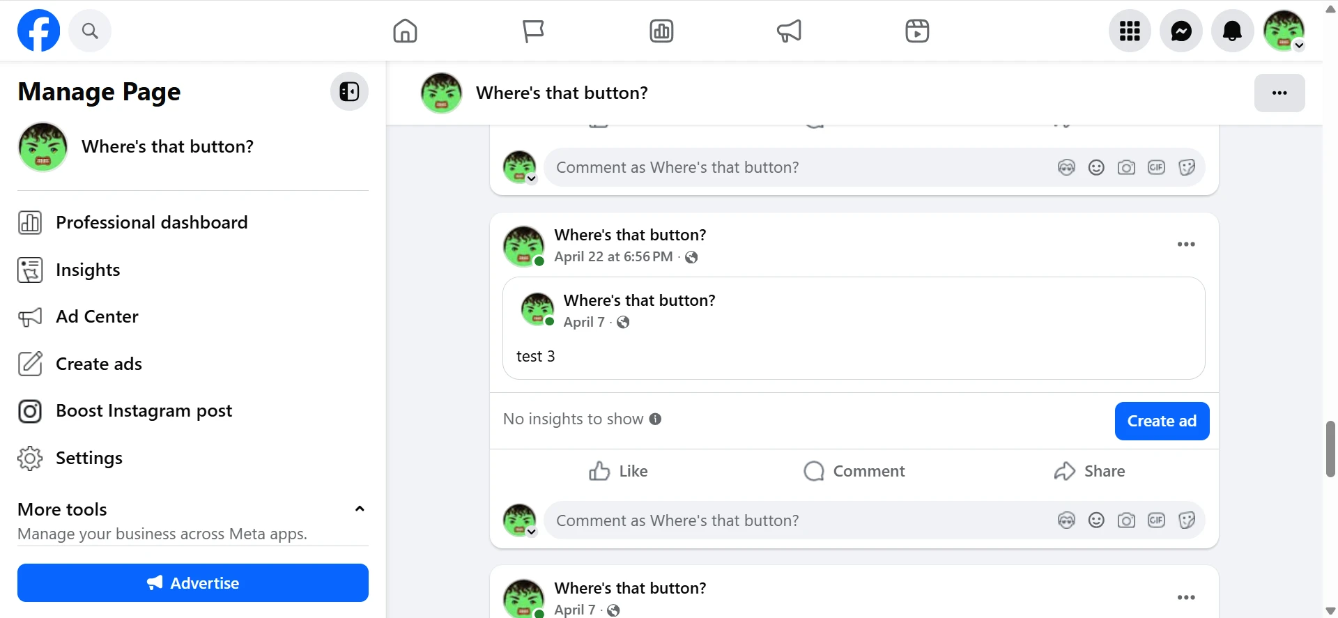 Feed Post Menu Open Bridge