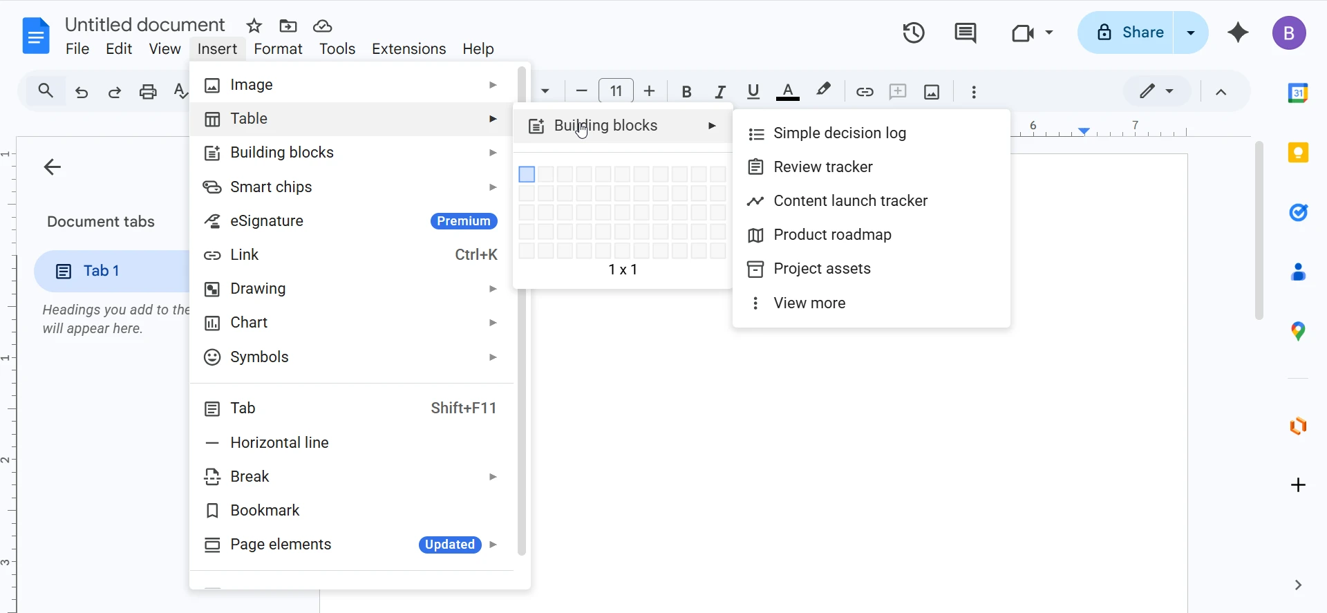 Add content tracker