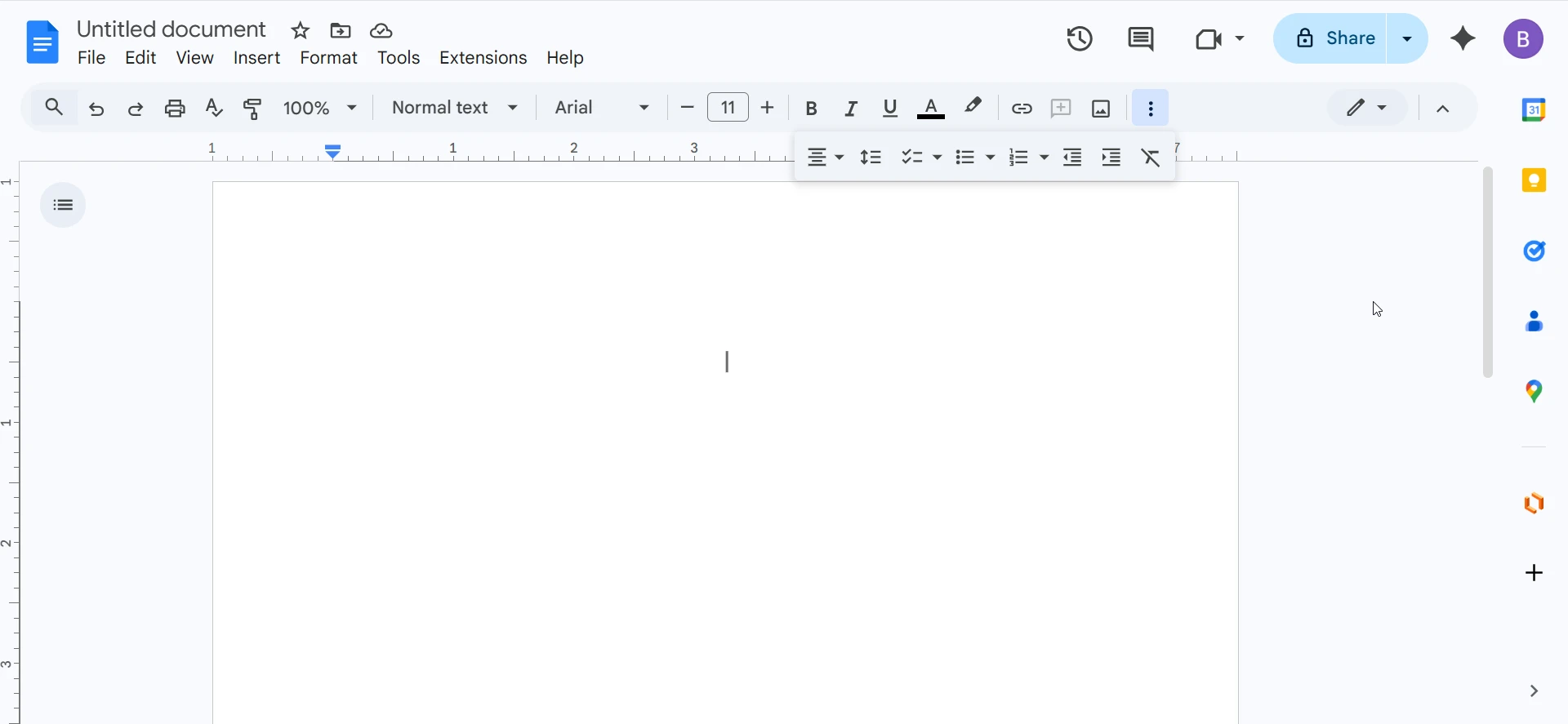 Clear formatting