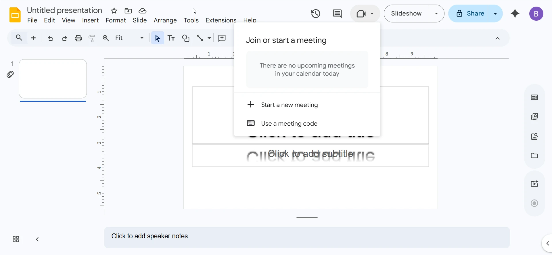 Start Meeting