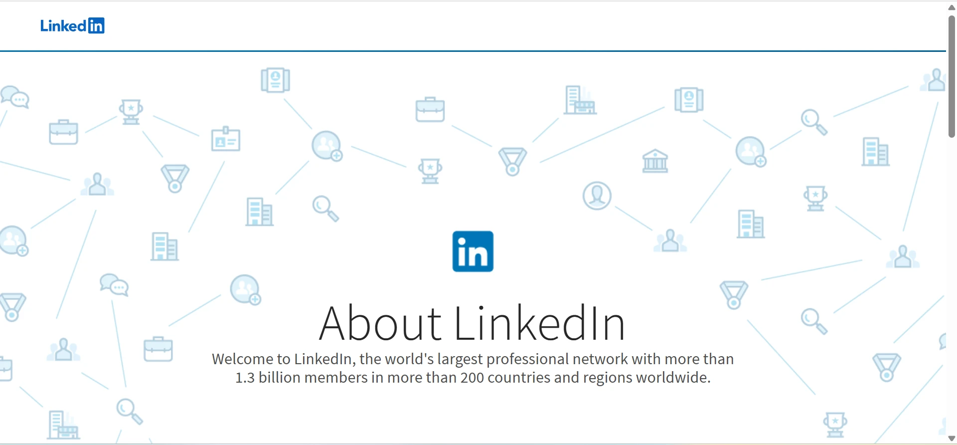 About Linkedin Screen