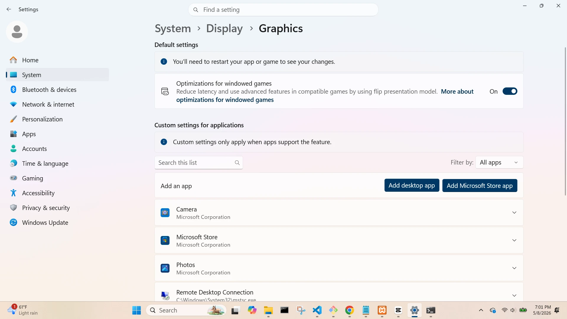 Display Graphics Screen